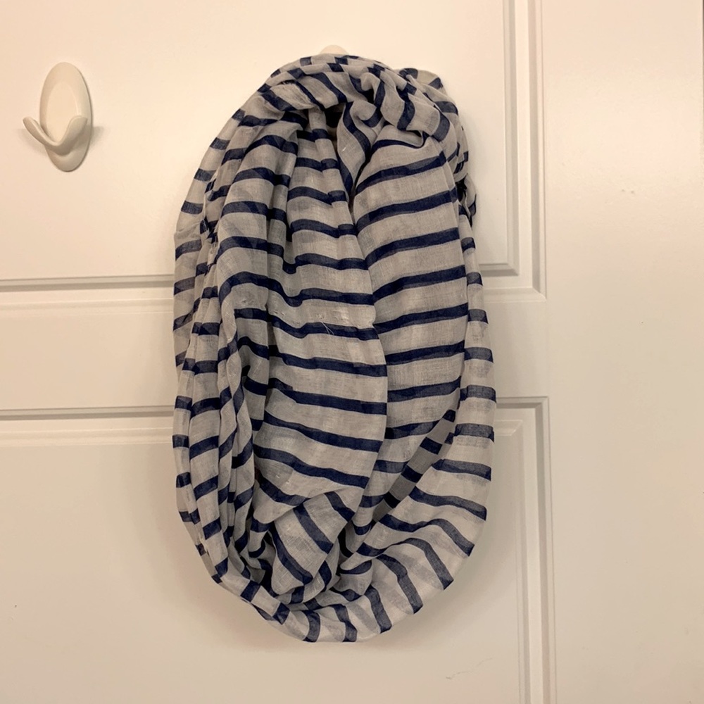 Blue Striped Scarf